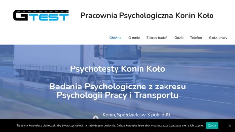 Psychologiczne badania kierowców w Koninie.